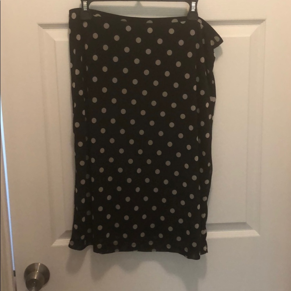Express polka dot skirt